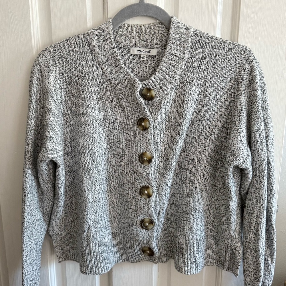 Madewell Gray Cardigan Sweater
